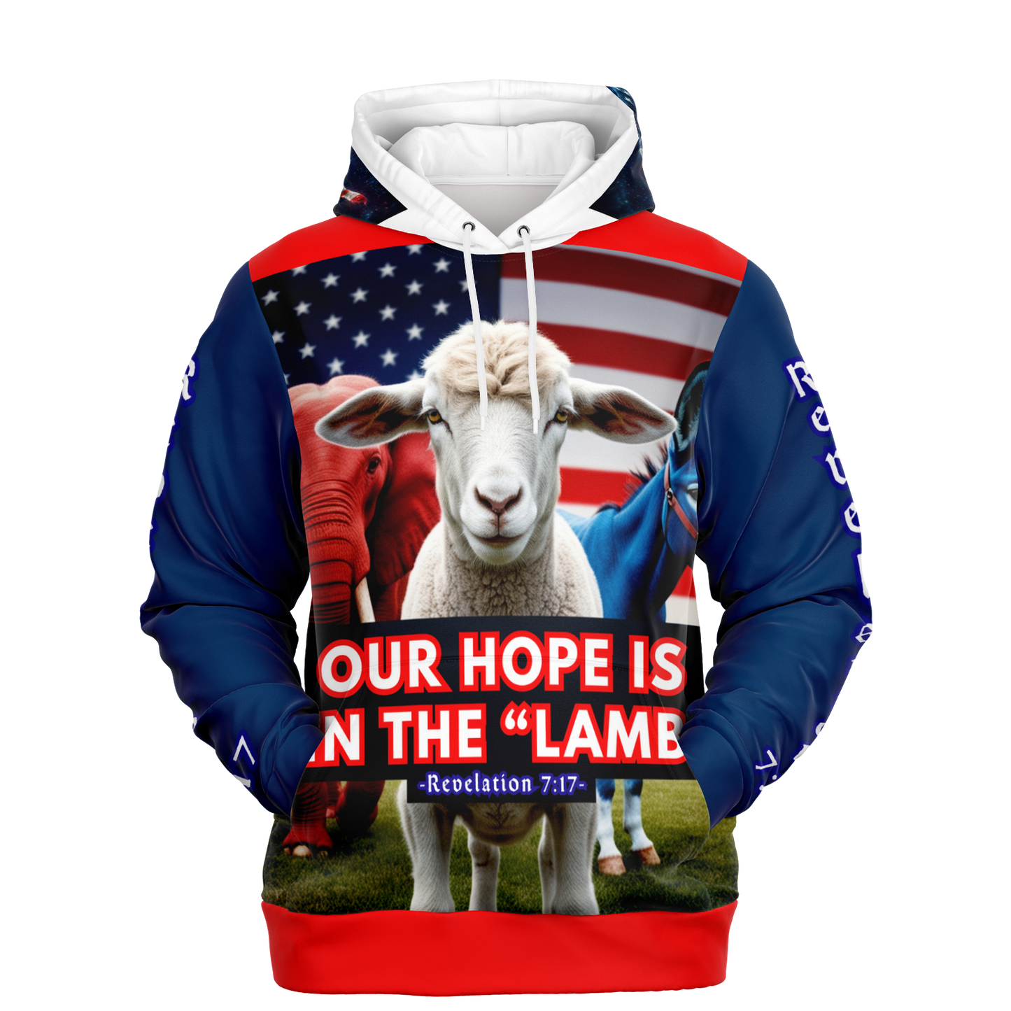 OUR HOPE IS IN THE LAMB #1 BOLD- AOP -LAMB OF GLORY